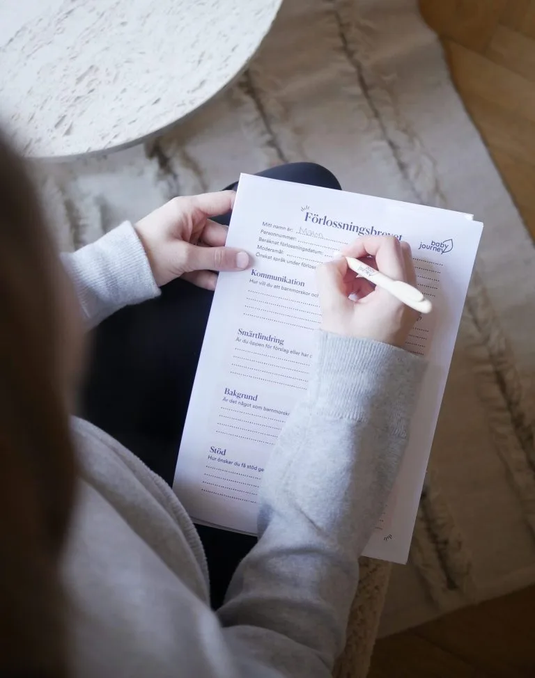 Vill du skriva förlossningsbrev? Utgå från vår mall!