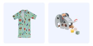 UV-suit och leksak i trä