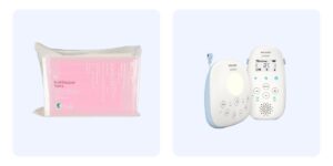 tvättlappar och babymonitor